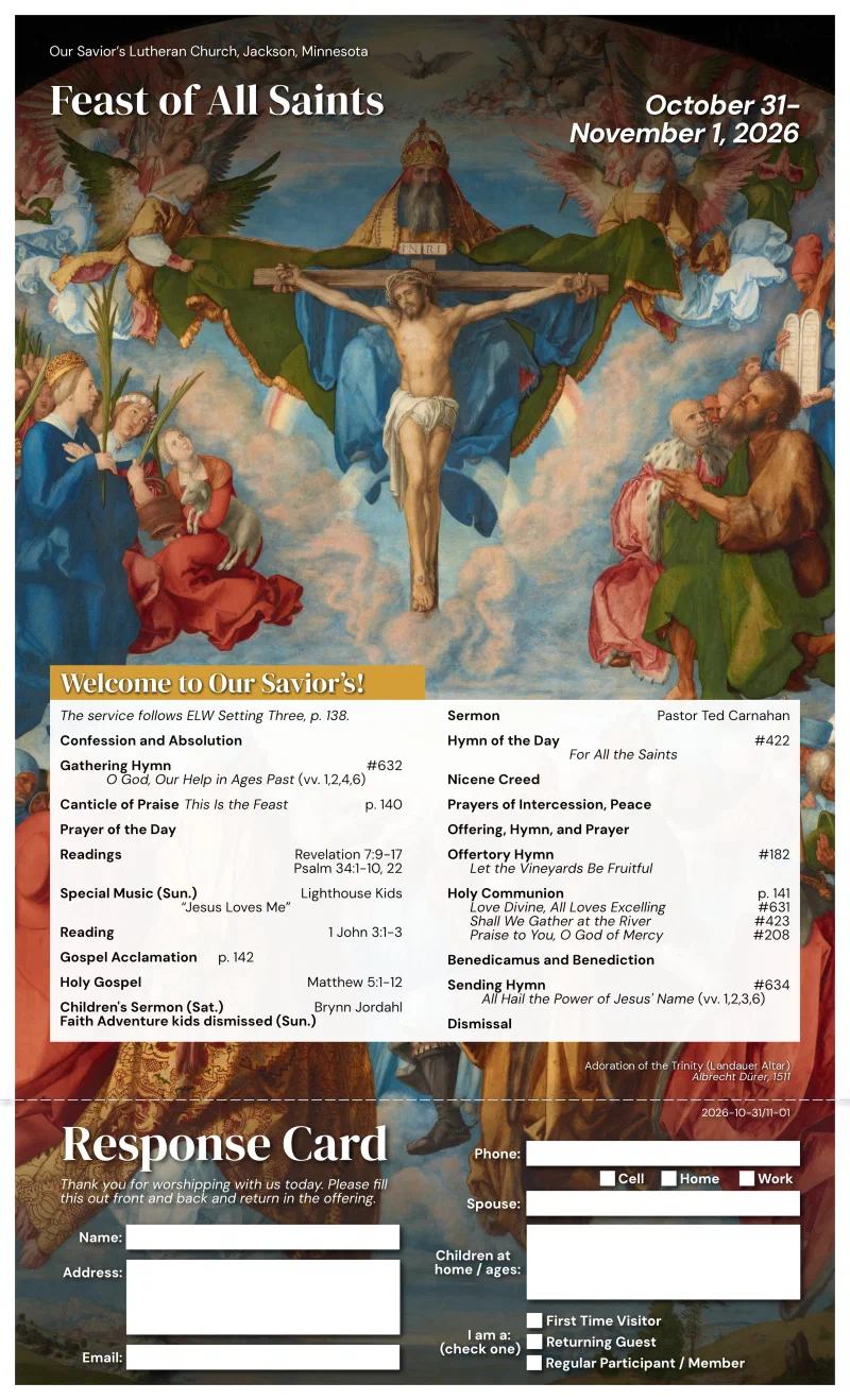 Bulletin page 1