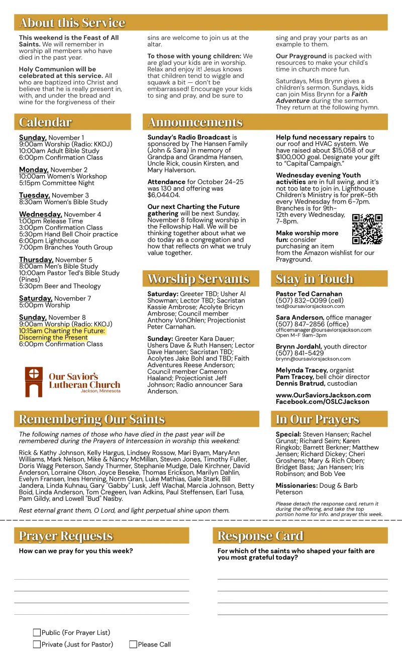 Bulletin page 2