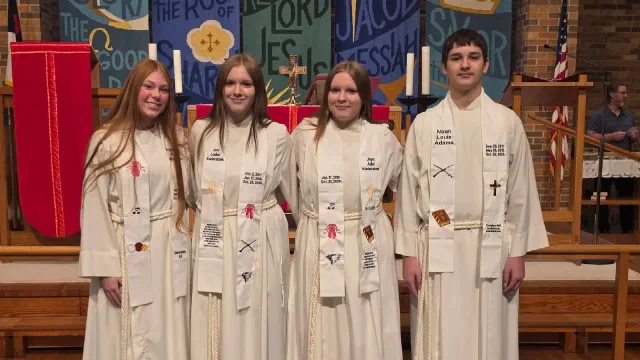 Four Young People Confirmed on Reformation Sunday